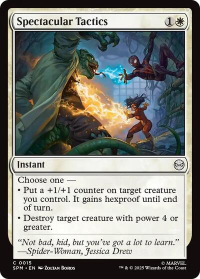 2025 Magic: The Gathering: Marvel's Spider-Man (SPM) - Spectacular Tactics (#15, Common) (, Near Mint)