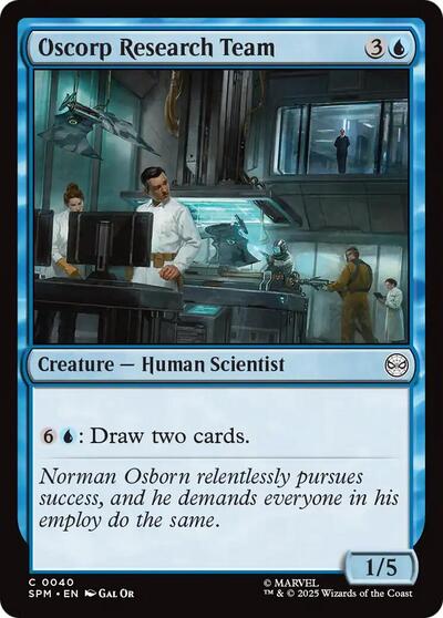 2025 Magic: The Gathering: Marvel's Spider-Man (SPM) - Oscorp Research Team (#40, Common) (, Near Mint)