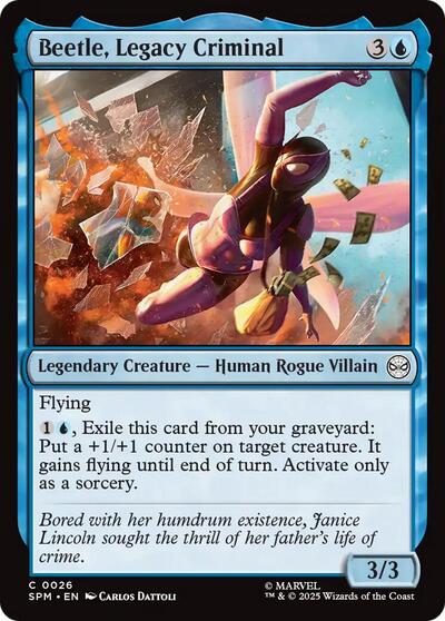 2025 Magic: The Gathering: Marvel's Spider-Man (SPM) - Beetle, Legacy Criminal (#26, Common) (, Near Mint)