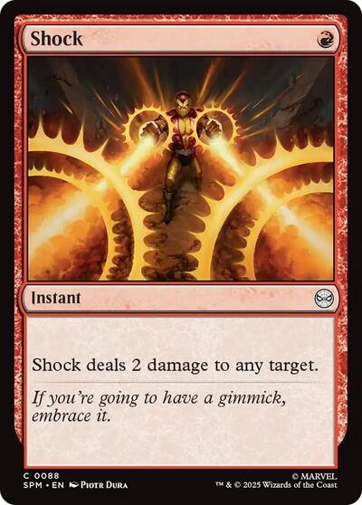 2025 Magic: The Gathering: Marvel's Spider-Man (SPM) - Shock (#88, Common) (, Near Mint)