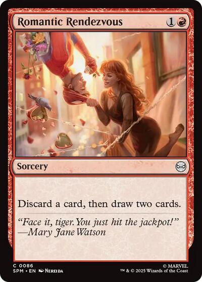 2025 Magic: The Gathering: Marvel's Spider-Man (SPM) - Romantic Rendezvous (#86, Common) (, Near Mint)