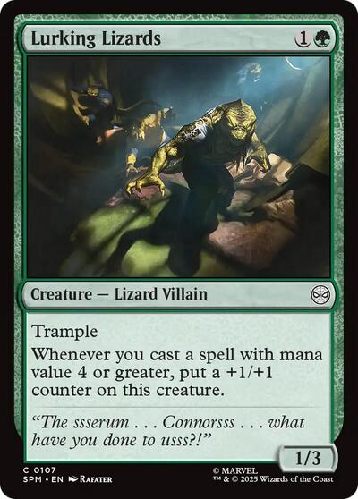 2025 Magic: The Gathering: Marvel's Spider-Man (SPM) - Lurking Lizards (#107, Common) (, Near Mint)