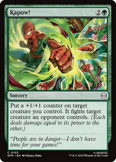 2025 Magic: The Gathering: Marvel's Spider-Man (SPM) - Kapow! (#103, Common) (, Near Mint)