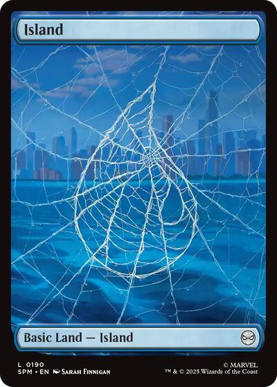 2025 Magic: The Gathering: Marvel's Spider-Man (SPM) - Island (0190) (#190, Land)