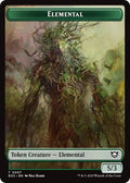 2025 Magic: The Gathering: Commander: Edge of Eternities (EOC) - Elemental 0007 Golem 0014 Double Sided Token (#7 // 14, T) (Foil, Near Mint)