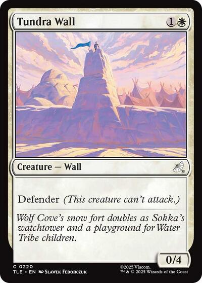 2025 Magic: The Gathering: Avatar: The Last Airbender: Eternal-Legal (TLE) - Tundra Wall 0220 (#220, Common) (Foil, Near Mint)