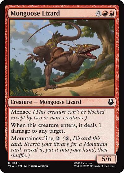 2025 Magic: The Gathering: Avatar: The Last Airbender (TLA) - Mongoose Lizard (#148, Common) (Foil, Near Mint)