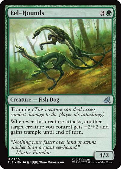 2025 Magic: The Gathering: Avatar: The Last Airbender: Eternal-Legal (TLE) - Eel Hounds (#250, Uncommon) (Foil, Near Mint)