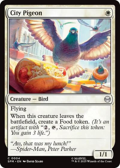 2025 Magic: The Gathering: Marvel's Spider-Man (SPM) - City Pigeon (#4, Common) (, Near Mint)