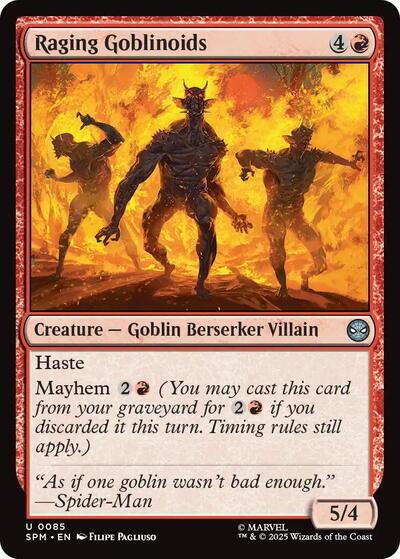 2025 Magic: The Gathering: Marvel's Spider-Man (SPM) - Raging Goblinoids (#85, Uncommon) (, Near Mint)