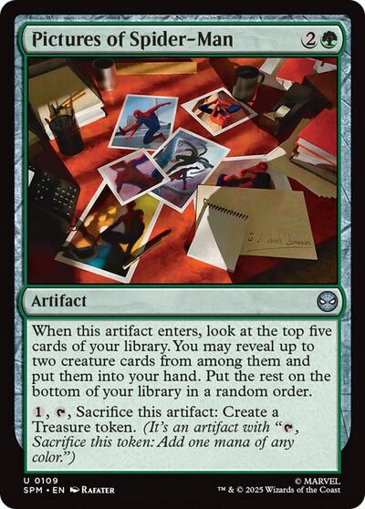 2025 Magic: The Gathering: Marvel's Spider-Man (SPM) - Pictures of Spider-Man (#109, Uncommon)