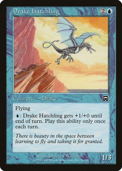 1999 Magic: The Gathering: Mercadian Masques (MMQ) - Drake Hatchling (#76, Common) (, Lightly Played)
