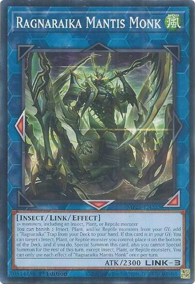 2025 YuGiOh: 2025 Mega-Pack (MP25) - Ragnaraika Mantis Monk (#MP25-EN355, Common) (1st Edition, Near Mint)