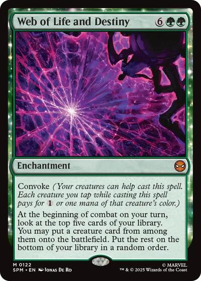 2025 Magic: The Gathering: Marvel's Spider-Man (SPM) - Web of Life and Destiny (#122, Mythic Rare) (, Near Mint)
