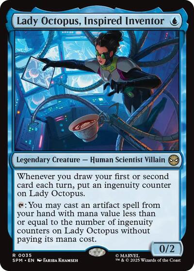 2025 Magic: The Gathering: Marvel's Spider-Man (SPM) - Lady Octopus, Inspired Inventor (#35, Rare)
