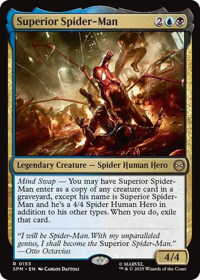 2025 Magic: The Gathering: Marvel's Spider-Man (SPM) - Superior Spider-Man (#155, Rare) (Foil, Near Mint)