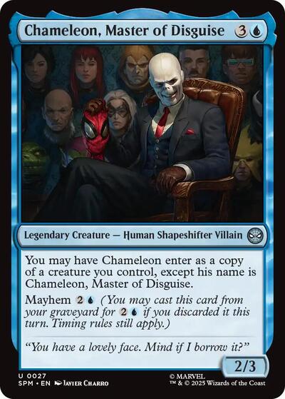 2025 Magic: The Gathering: Marvel's Spider-Man (SPM) - Chameleon, Master of Disguise (#27, Uncommon)