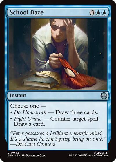 2025 Magic: The Gathering: Marvel's Spider-Man (SPM) - School Daze (#42, Uncommon) (, Near Mint)