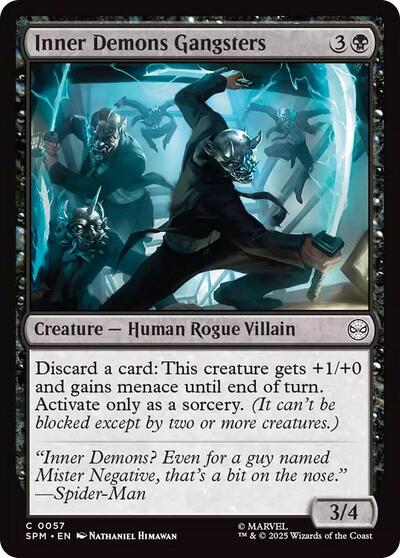 2025 Magic: The Gathering: Marvel's Spider-Man (SPM) - Inner Demons Gangsters (#57, Common) (, Near Mint)