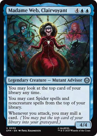 2025 Magic: The Gathering: Marvel's Spider-Man (SPM) - Madame Web, Clairvoyant (#36, Uncommon)