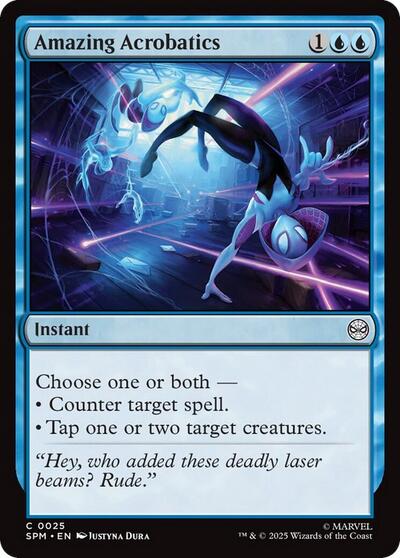 2025 Magic: The Gathering: Marvel's Spider-Man (SPM) - Amazing Acrobatics (#25, Common) (, Near Mint)