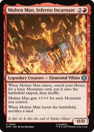 2025 Magic: The Gathering: Marvel's Spider-Man (SPM) - Molten Man, Inferno Incarnate (#84, Uncommon) (, Near Mint)