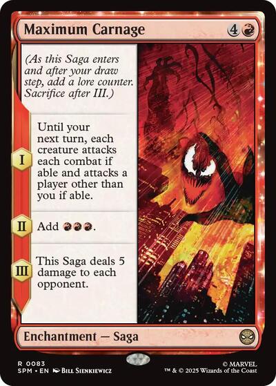 2025 Magic: The Gathering: Marvel's Spider-Man (SPM) - Maximum Carnage (#83, Rare) (, Near Mint)