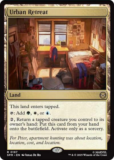 2025 Magic: The Gathering: Marvel's Spider-Man (SPM) - Urban Retreat (#187, Rare) (, Near Mint)