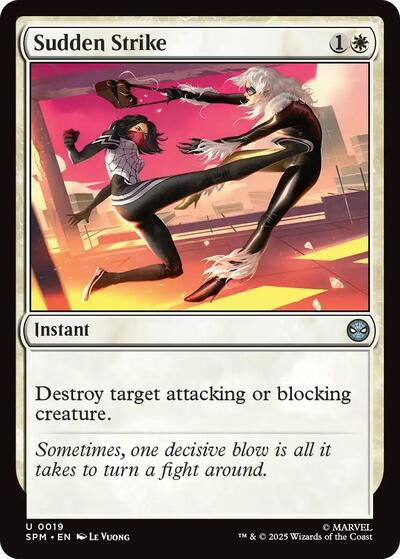 2025 Magic: The Gathering: Marvel's Spider-Man (SPM) - Sudden Strike (#19, Uncommon) (, Near Mint)