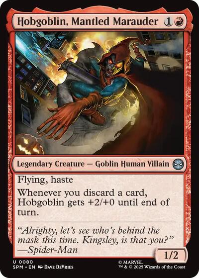 2025 Magic: The Gathering: Marvel's Spider-Man (SPM) - Hobgoblin, Mantled Marauder (#80, Uncommon) (, Near Mint)