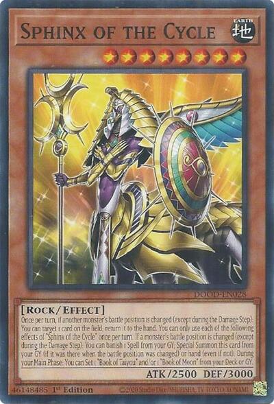 2025 YuGiOh: Doom of Dimensions (DOOD) - Sphinx of the Cycle (#DOOD-EN028, Common) (1st Edition, Near Mint)