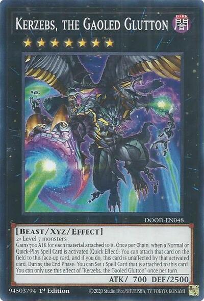 2025 YuGiOh: Doom of Dimensions (DOOD) - Kerzebs the Gaoled Glutton (#DOOD-EN048, Common)
