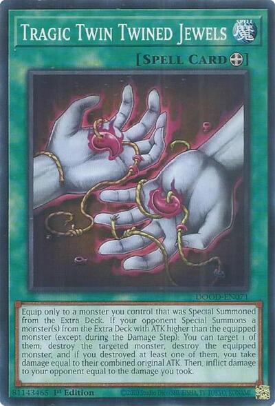 2025 YuGiOh: Doom of Dimensions (DOOD) - Tragic Twin Twined Jewels (#DOOD-EN071, Common) (1st Edition, Near Mint)
