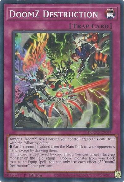 2025 YuGiOh: Doom of Dimensions (DOOD) - DoomZ Destruction (#DOOD-EN074, Common) (1st Edition, Near Mint)