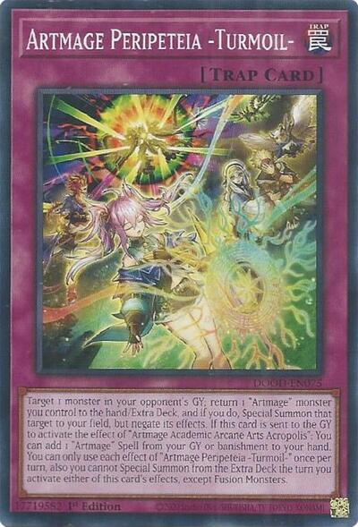 2025 YuGiOh: Doom of Dimensions (DOOD) - Artmage Peripeteia Turmoil (#DOOD-EN075, Common)