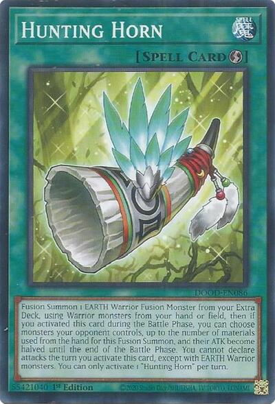 2025 YuGiOh: Doom of Dimensions (DOOD) - Hunting Horn (#DOOD-EN086, Common) (1st Edition, Near Mint)