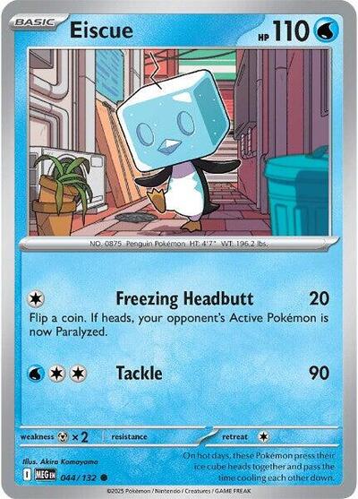2025 Pokemon: ME01: Mega Evolution (MEG) - Eiscue (#044/132, Common) (, Near Mint)