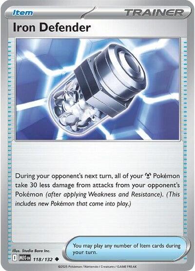 2025 Pokemon: ME01: Mega Evolution (MEG) - Iron Defender (#118/132, Uncommon) (, Near Mint)