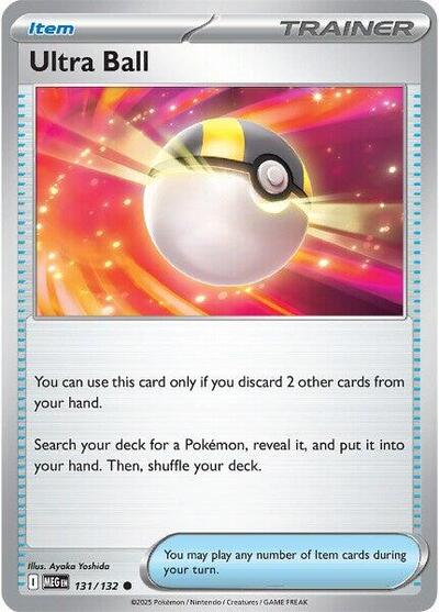 2025 Pokemon: ME01: Mega Evolution (MEG) - Ultra Ball (#131/132, Common) (, Near Mint)