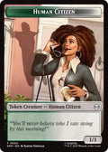 2025 Magic: The Gathering: Marvel's Spider-Man (SPM) - Human Citizen // Treasure Double-Sided Token (#4 // 7, Token) (, Near Mint)