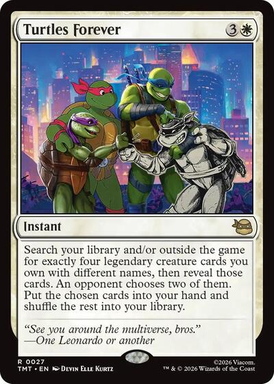 2026 Magic: The Gathering: Teenage Mutant Ninja Turtles (TMT) - Turtles Forever (#27, Rare) (, Near Mint)