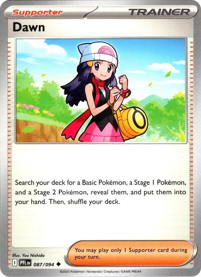 2025 Pokemon: ME02: Phantasmal Flames (PFL) - Dawn (#087/094, Uncommon) (, Near Mint)