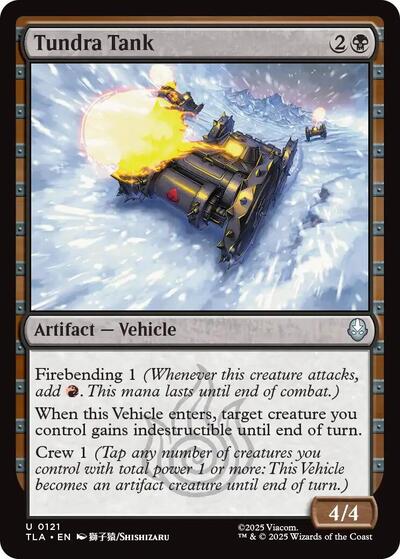2025 Magic: The Gathering: Avatar: The Last Airbender (TLA) - Tundra Tank (#121, Uncommon) (Foil, Near Mint)