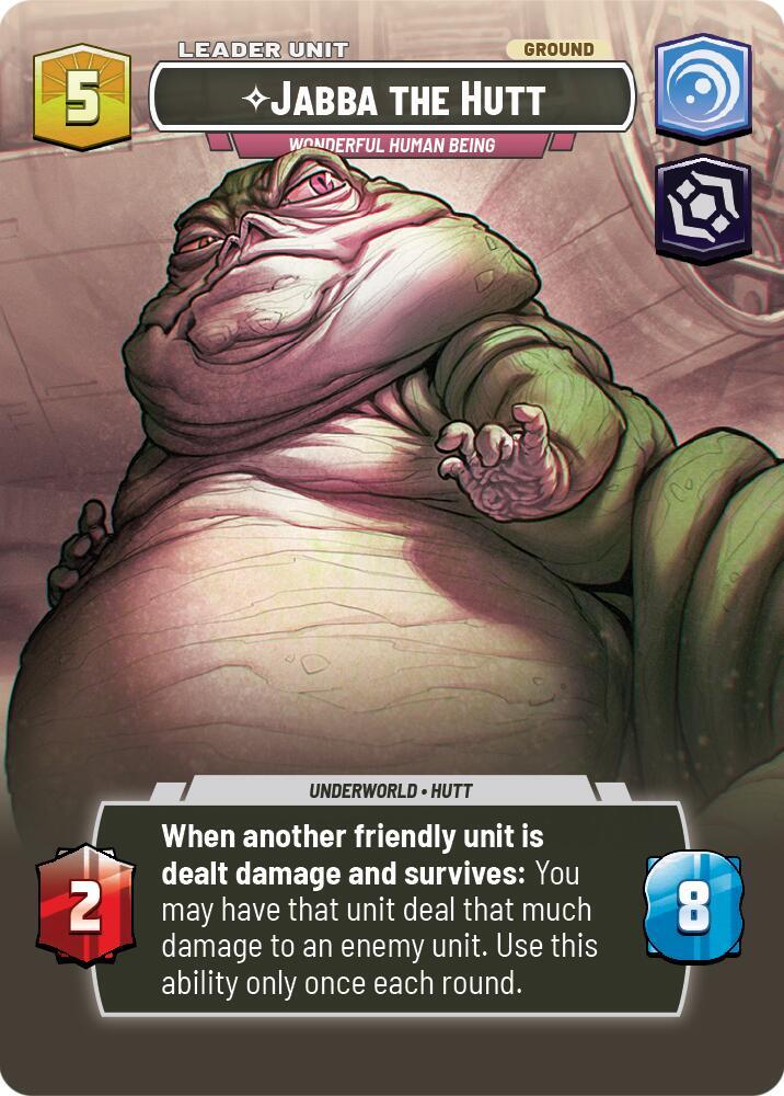 Jabba the Hutt - Wonderful Human Being (Showcase) (Back)