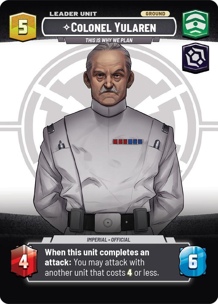 Colonel Yularen - This is Why We Plan (Showcase) (Back)