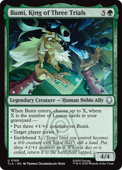 2025 Magic: The Gathering: Avatar: The Last Airbender (TLA) - Bumi King of Three Trials (#169, Uncommon) (Foil, Near Mint)