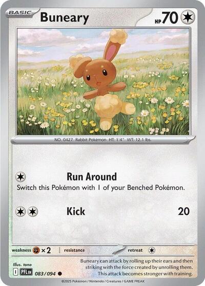 2025 Pokemon: ME02: Phantasmal Flames (PFL) - Buneary (#083/094, Common)