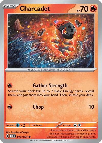 2025 Pokemon: ME02: Phantasmal Flames (PFL) - Charcadet (#019/094, Common) (, Lightly Played)