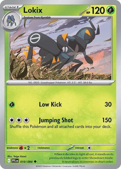 2025 Pokemon: ME02: Phantasmal Flames (PFL) - Lokix (#010/094, Uncommon)