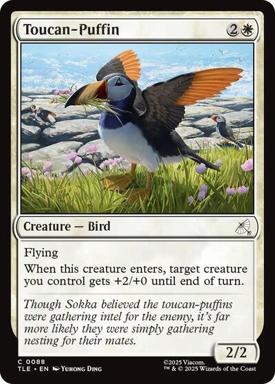 2025 Magic: The Gathering: Avatar: The Last Airbender: Eternal-Legal (TLE) - Toucan Puffin (#88, Common) (Foil, Near Mint)
